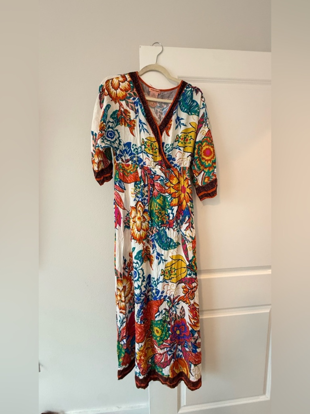 Flying Tomato Multicolor Floral Wrap Maxi Dress